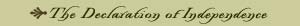 The Declaration of Independence