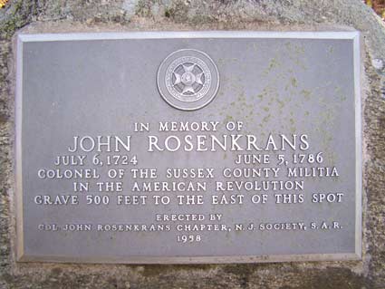 Col. John Rosenkrans Monument
